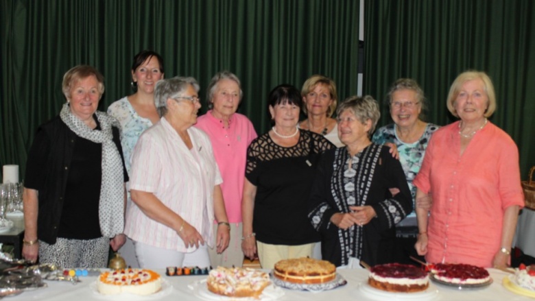 Organisatorinnen des Merler Seniorentreffs (von links): Bruni Wagner, Melanie Gilles, Christa Höhner, Ursula Graumann, Irmgard Radermacher, Bettina Meyer, Brigitte Hartung, Eva Menzel und Ingrid Rauber. Nicht im Bild ist Gisela Marx.